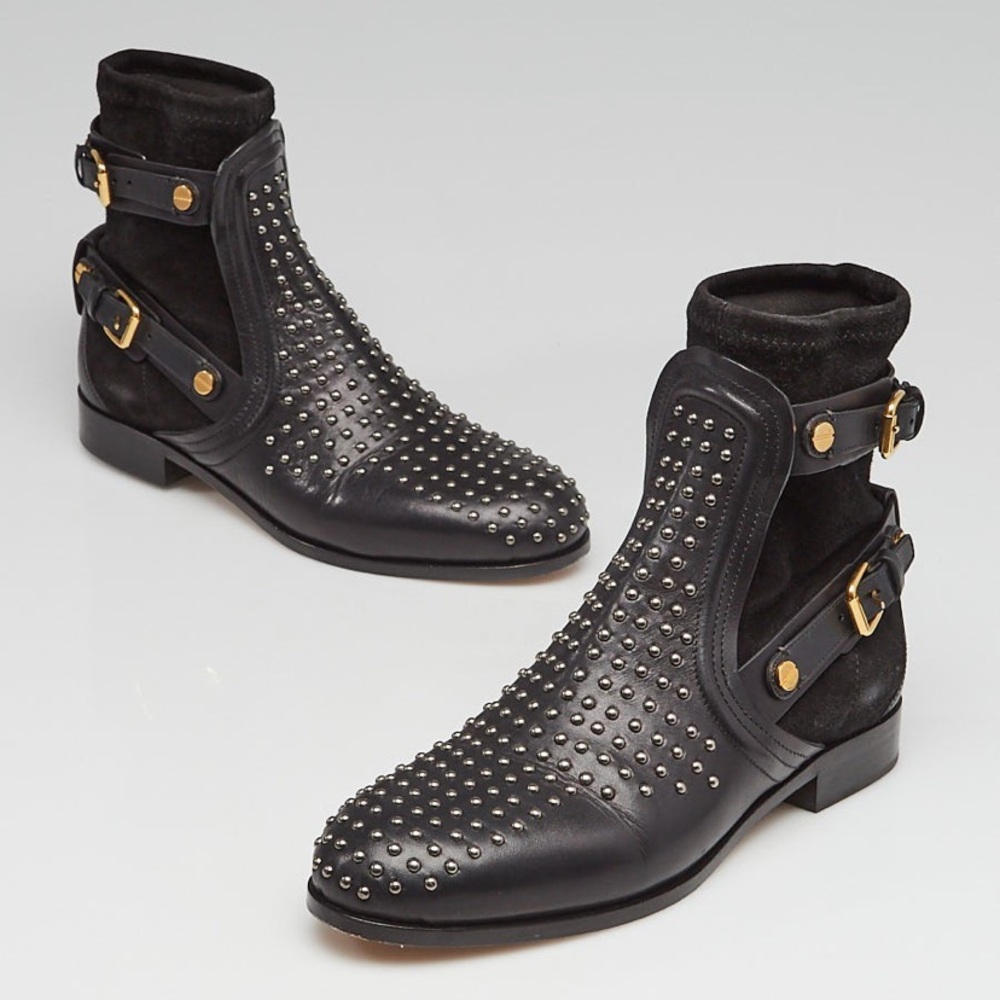 CHLOÉ Black Studded Boots